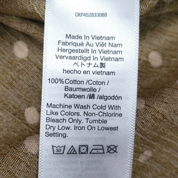 Madewell Daily Shirt in Dot Print Women's Size Small Oversized - Picture 11 of 13